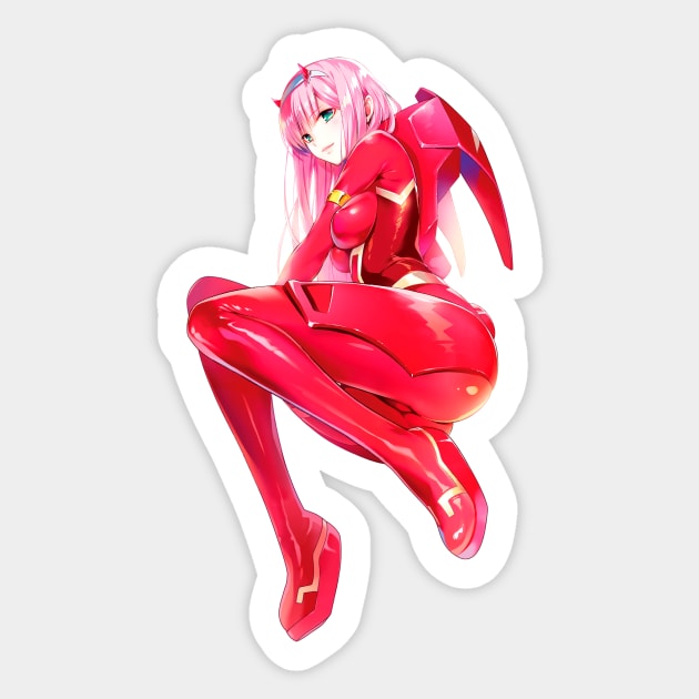 Zero Two Sticker by Venandeu